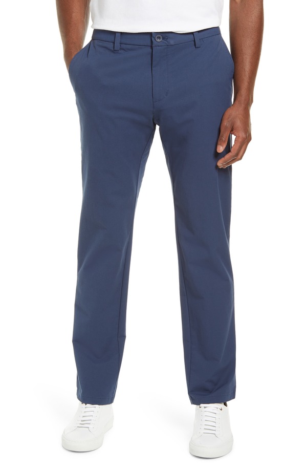ヴァインヤードヴァインズ メンズ ボトムス 心地好いズボン下 か細い相応う vineyard vines On-The-Go Slim Fit Performance Pants Blue Blazer 青色 ズボン・パンツ-メンズファッション