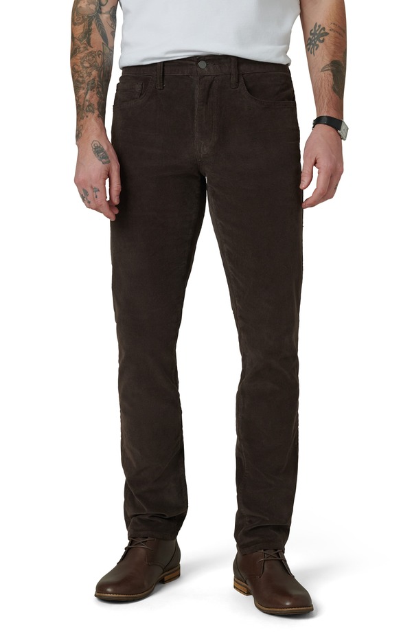 ジョーズ メンズ ボトムス カジュアルパンツ ストレート コーデュロイ ジーンズ Joe's The Brixton Slim Straight Leg Corduroy Jeans Espresso