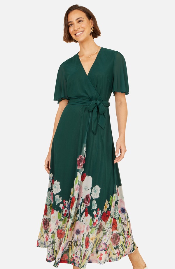 ユミキム レディース トップス ワンピース メッシュ ミディ Yumi Mesh Wrap Midi Dress Green グリーン 29,770円