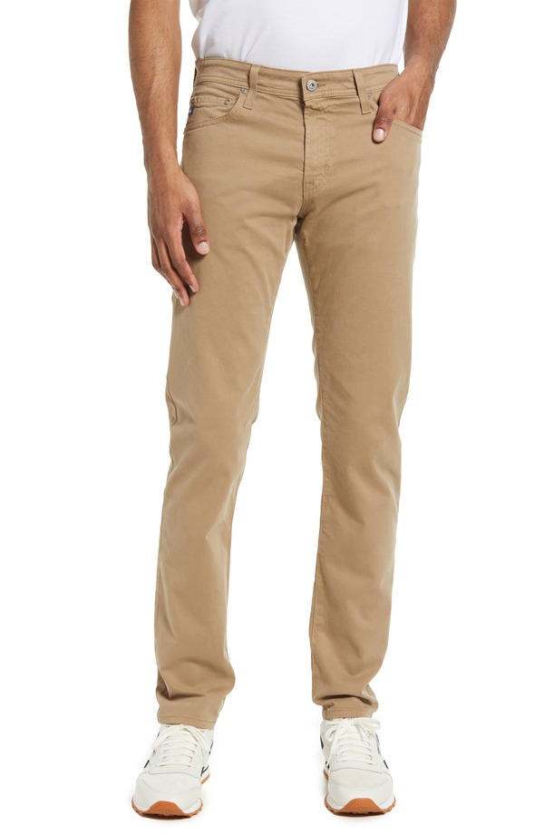 エージー メンズ ボトムス カジュアルパンツ スリムフィット Tシャツ AG Tellislim Fit Sateen Pants Beechwood