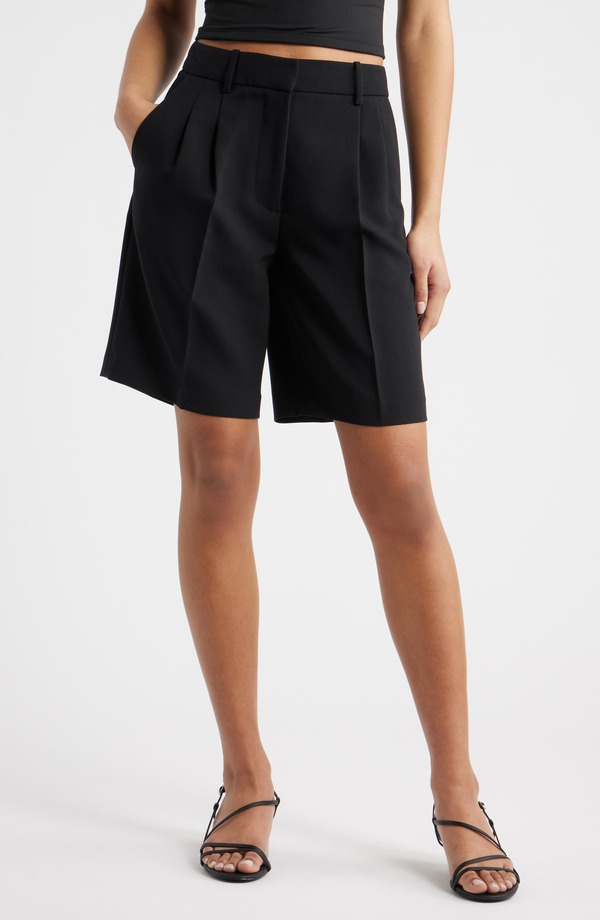 オープンエディット レディース ボトムス ハーフパンツ・ショーツ ショートパンツ Open Edithe Icon Bermuda Shorts Black ブラック|ReVida 店