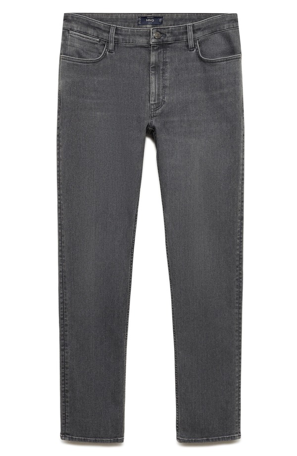 マンゴ メンズ ボトムス ジーンズズボン下 か細い相応う デニム MANGO Patrick Slim Fit Ultra Softouch Jeans Denim Grey 薄墨色 メンズファッション-ズボン・パンツ