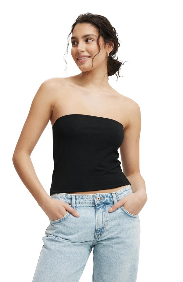 コットンオン レディース トップス シャツ Cotton Women's All Day Tube Top Black ブラック 6,466円