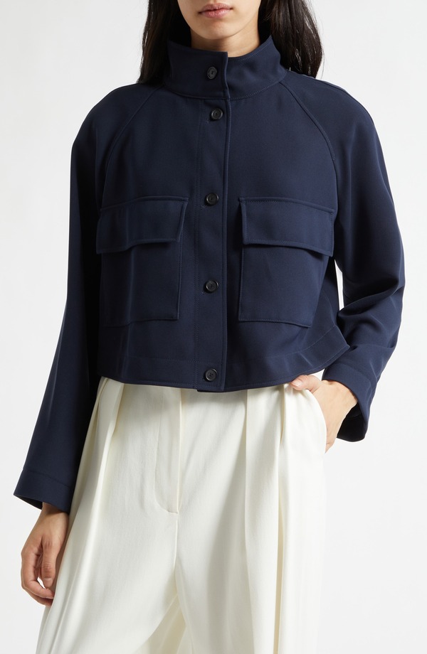 ボス レディース アウター ジャケット・ブルゾン クレープ BOSS Jotana Wrinkle Resistant Crepe Jacket Sky Captain