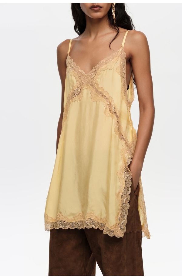 ビンバイローラ レディース トップス シャツ Bimba y Lola Long Lingerie Top Yellow イエロー｜ReVida 店 36,920円