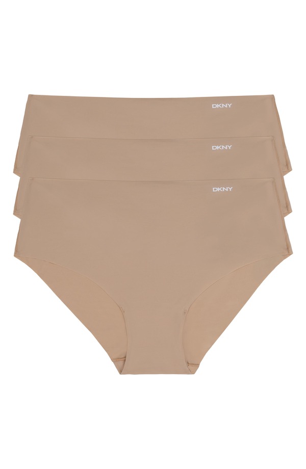 ダナ キャラン ニューヨーク レディース アンダーウェア パンツ DKNY Litewear Cut Anywhere Assorted 3-Pack Hipster Briefs Dkny Glow
