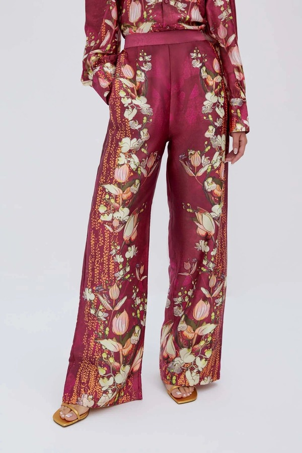 レシュマ レディース ボトムス レギンス ズボン下 RAISHMA Lauren Burgundy Trousers Burgundy バーガンディ