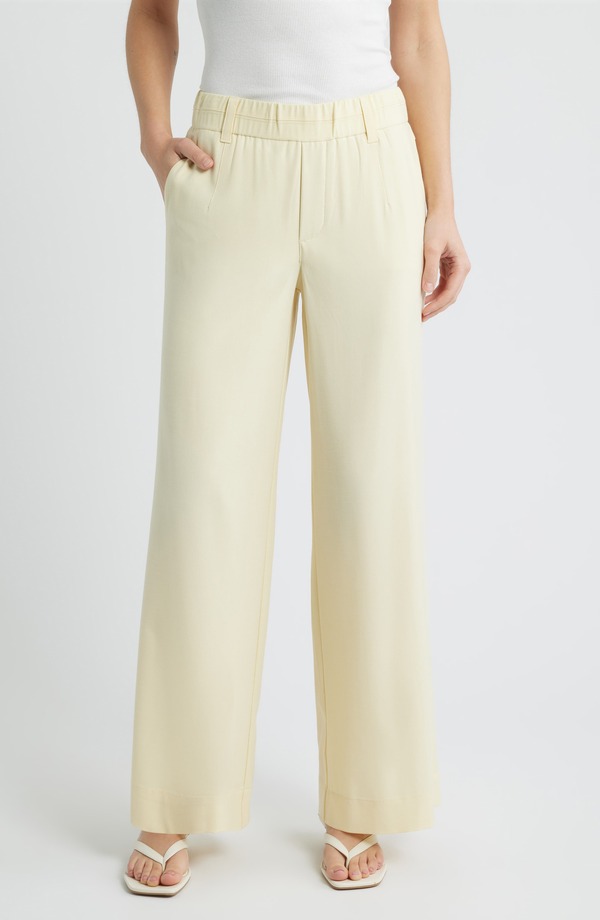 ウィット&ウィズダム レディース ボトムス レギンストレート パンツ Wit & Wisdom Skyrise Side Seam Straight Leg Pants Lemon Lush