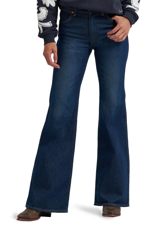ラングラー レディース ボトムス デニムパンツ ジーンズ Wrangler '70s High Rise Flare Jeans Whirlpool|ReVida 店