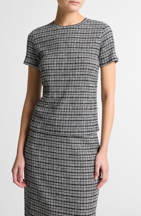 ヴィンス レディース トップス シャツ クルーネック Vince Short Sleeve Crewneck Top Eclipse Combo|ReVida 店