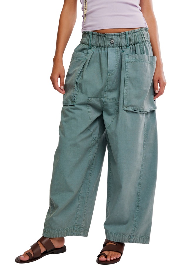 フリーピープル レディース ボトムス レギンストレート パンツ Free People Costa Straight Leg Harem Pantstormy Sea