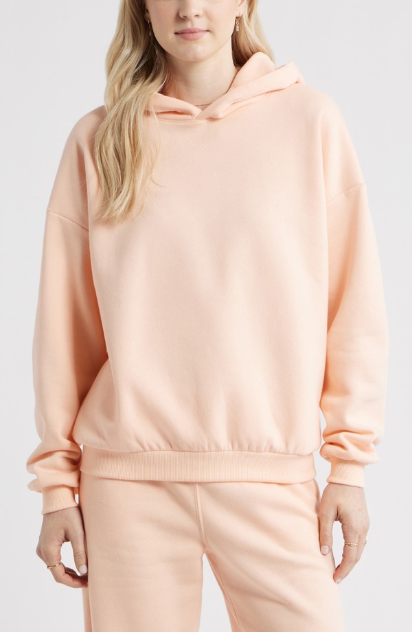 ビーピー レディース アウター パーカー・スウェット フリース BP. Relaxed Fleece Hoodie Coral Morning コーラル レディースファッション-パーカー-トップス