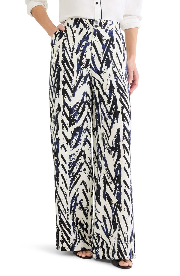 ニックプラスゾーイ レディース ボトムス レギンス パンツ リネン NIC+ZOE Crosshatch Linen Blend Pants Indigo Multi インディゴ