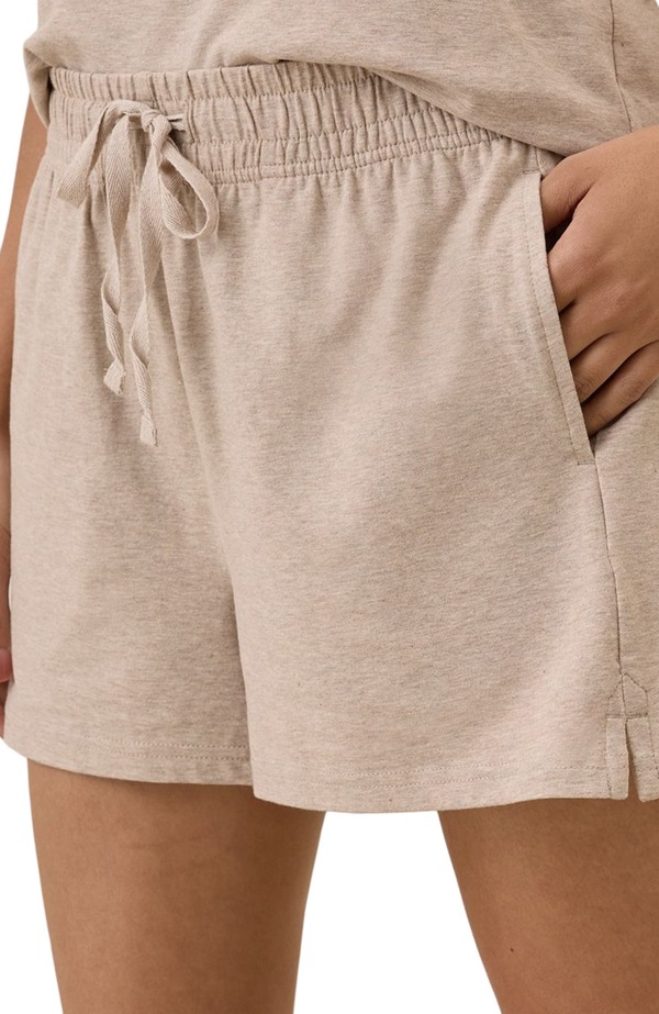 パクト レディース ボトムス 二分の一ズボン下・さる股引き 綿織物 Pact Organicotton Cool Stretch Lounge Short Oat Heather ギョリュウモドキ