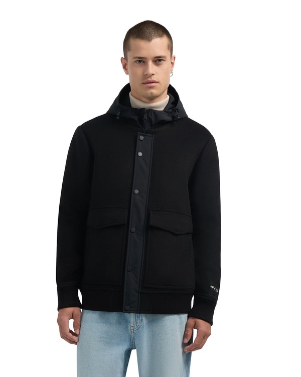 パジャール メンズ アウター ジャケット・ブルゾン ウール Pajar Hader Wool Blend Bomber Jacket with Removable Hooded Biblack ブラック｜ReVida 店