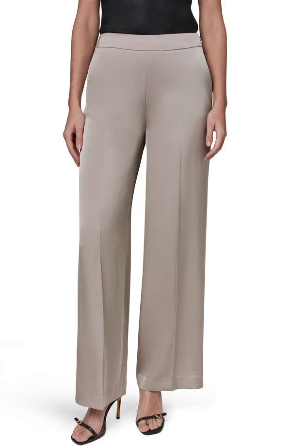 ダナ キャラン ニューヨーク レディース ボトムス レギンストレート パンツ Donna Karanew York Flat Front Straight Leg Pants Turin