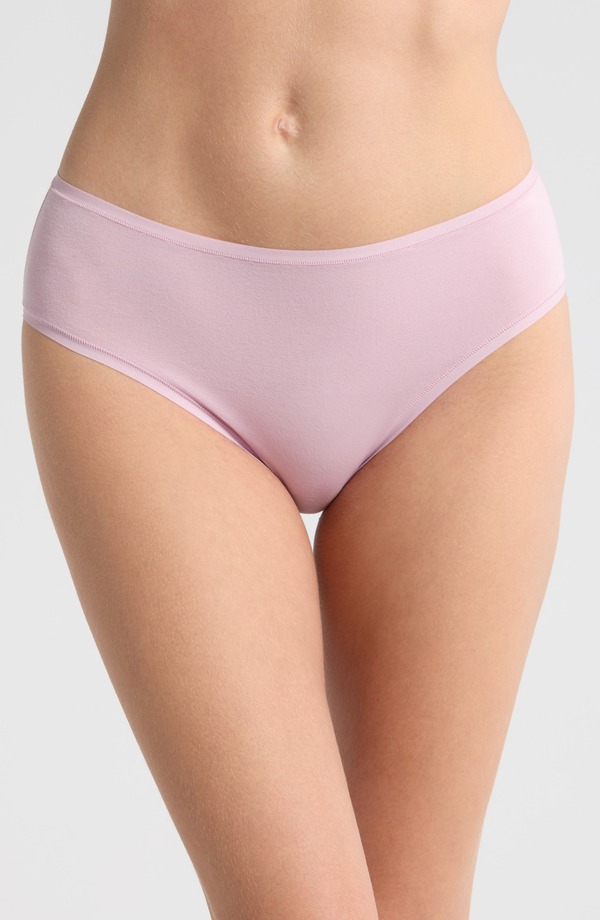ナトリ レディース アンダー御召しもの ズボン下 綿織物 Natori Bliss Bare Cotton Hipster Briefs Rose Mist
