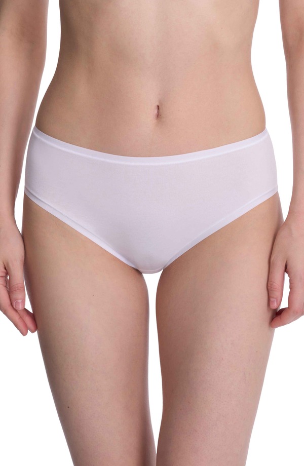 ナトリ レディース アンダー御召しもの ズボン下 綿織物 Natori Bliss Bare Cotton Hipster Briefs White 白いこと