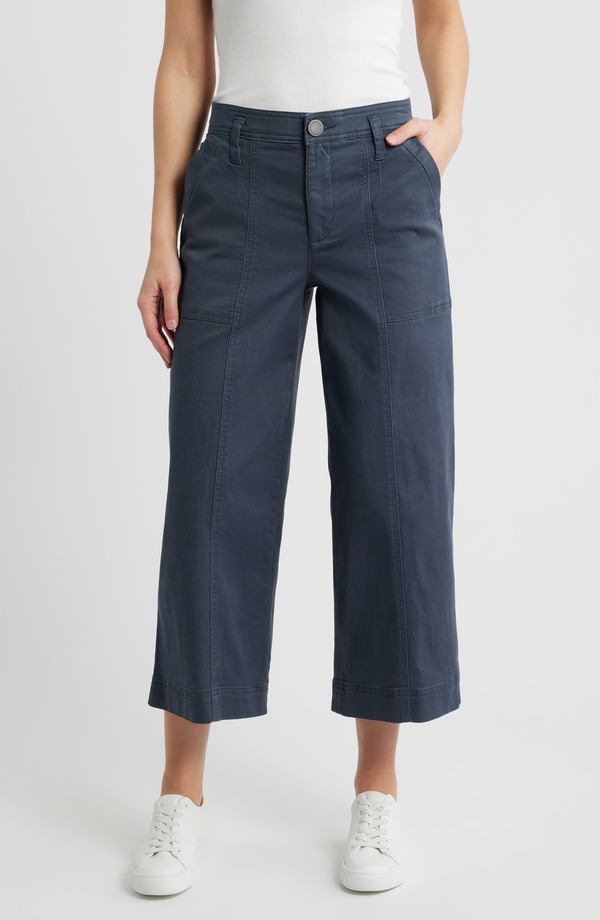 ウィット&ウィズダム レディース ボトムス レギンス ワイドレッグ パンツ Wit & Wisdom Skyrise Crop Wide Leg Utility Pants Orion Blue ブルー
