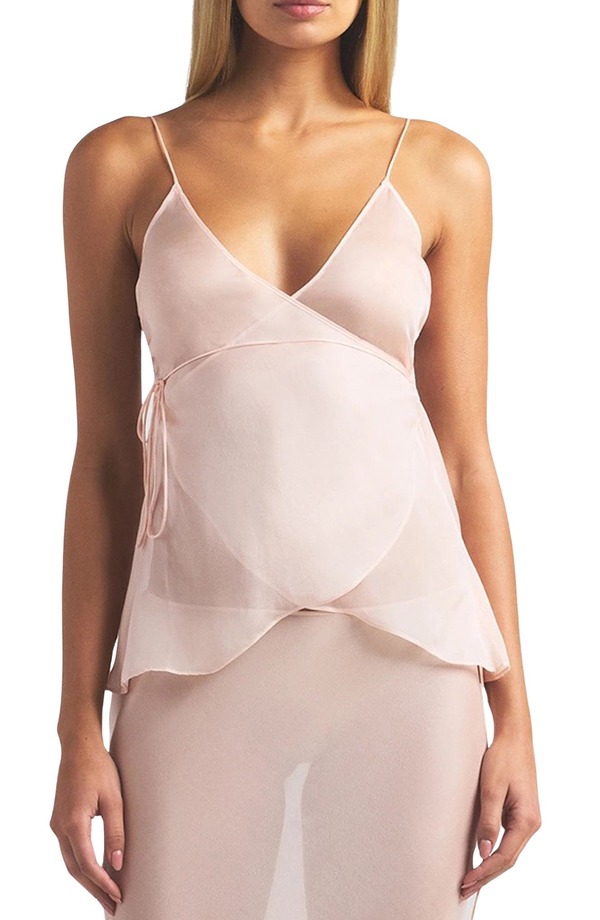 スキムズ レディース トップス シャツ シルク SKIMS Romance Silk Wrap Camisole Primrose