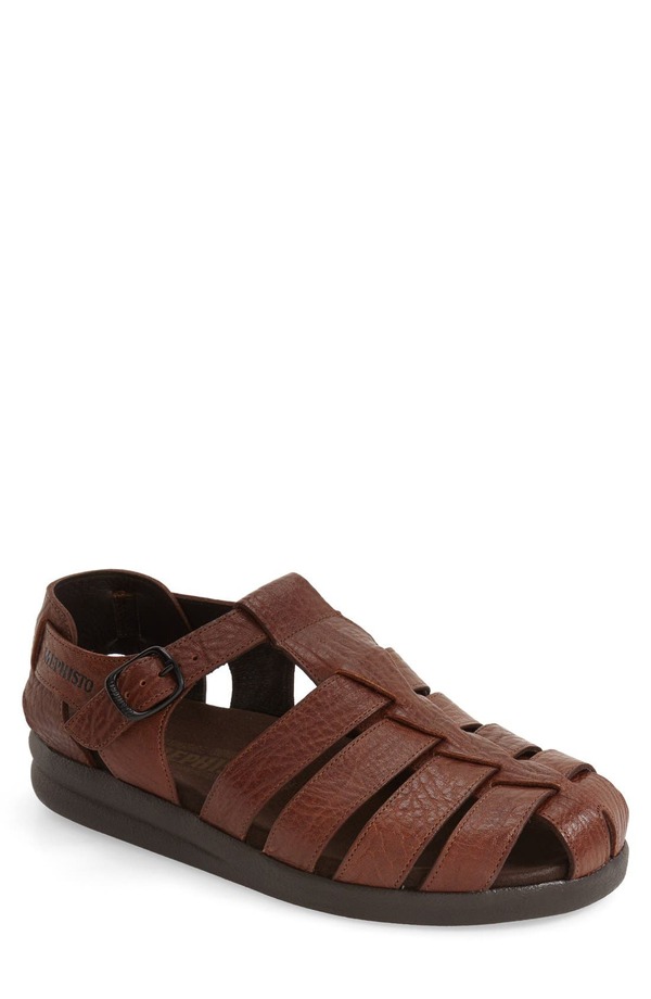 メフィスト メンズ シューズ サンダル Mephisto Sam Fisherman Sandal Tan Leather タン｜ReVida 店