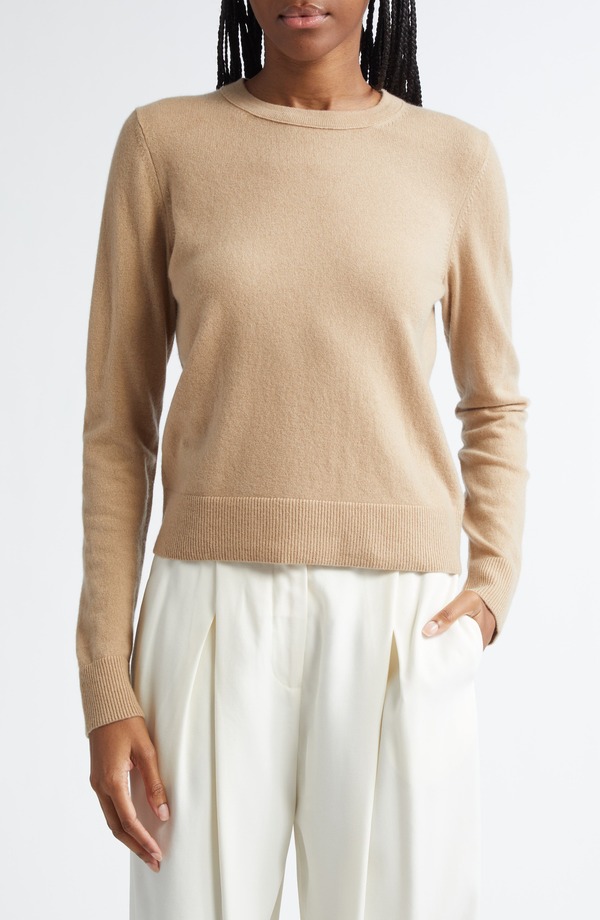 ヴィンス レディース アウター パーカー・スウェット 労働者の一団のど首 ティーシャツ Vince Classicrewneck Cashmere Sweater Camel 駱駝