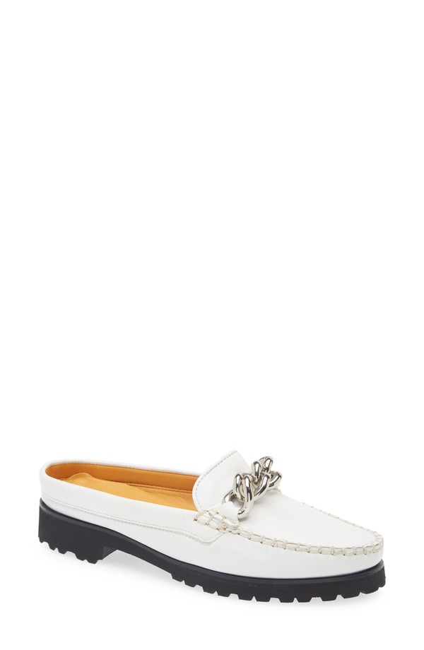 ロバート ツア レディース シューズ スリッポン・ローファー Robert Zur Canale Bit Loafer Mule White 白いこと