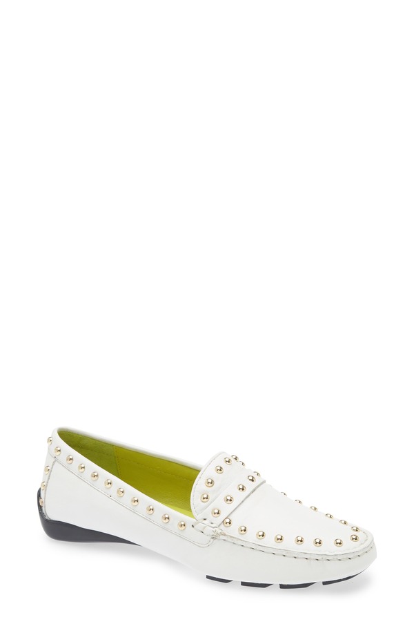 ロバート ツア レディース シューズ スリッポン・ローファー Robert Zur Dittany Studdedriving Loafer White 白いこと