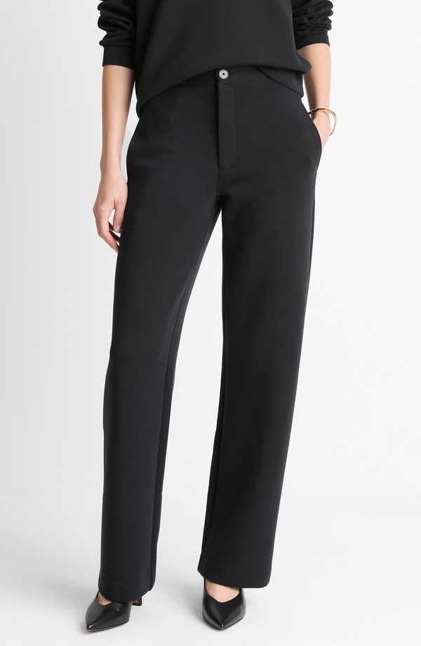 ヴィンス レディース ボトムス レギンス ズボン下 綿織物 Vince Stretch Cotton Blend Pants Black 黒いこと