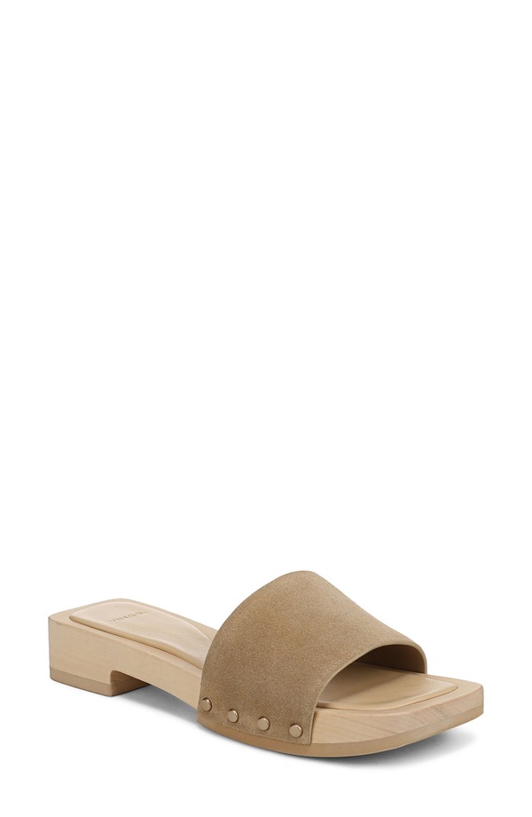 ヴィンス レディース シューズ 踵 サンダル Vince Barbara Slide Sandal Wheat