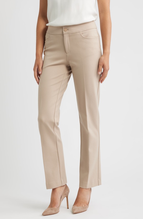 アンクライン レディース ボトムス レギンス フレア パンツ Anne Klein Compression Flare Leg Ponte Pants Latte 20,425円