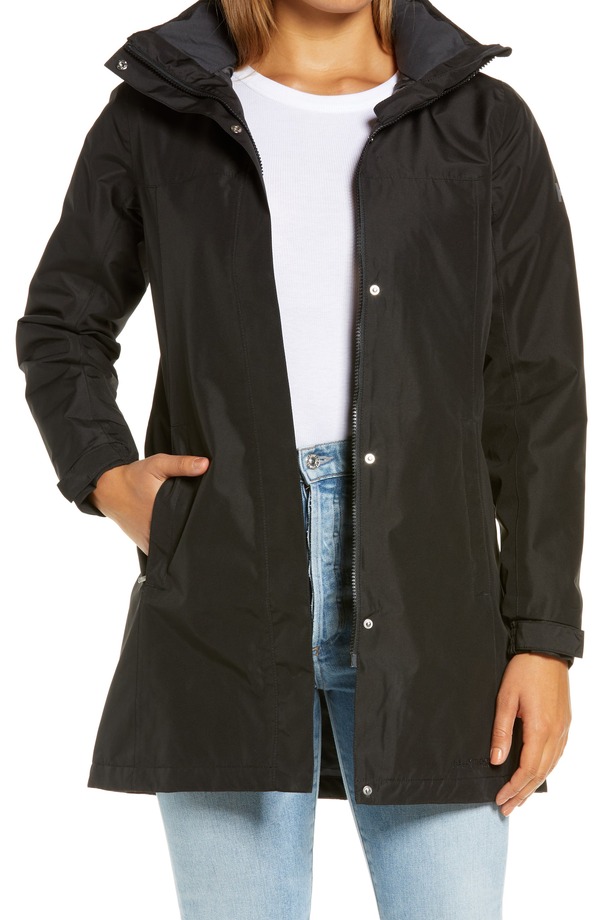 ヘリーハンセン レディース アウター ジャケット・ブルゾン Helly Hansen Aden Hooded Waterproof Insulated Rain Jacket Black ブラック