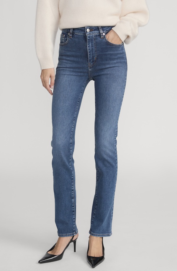 フレーム レディース ボトムス デニムパンツ ストレート ハイウエスト ジーンズ FRAME The Pencil High Waist Slim Straight Leg Jeans Foxley