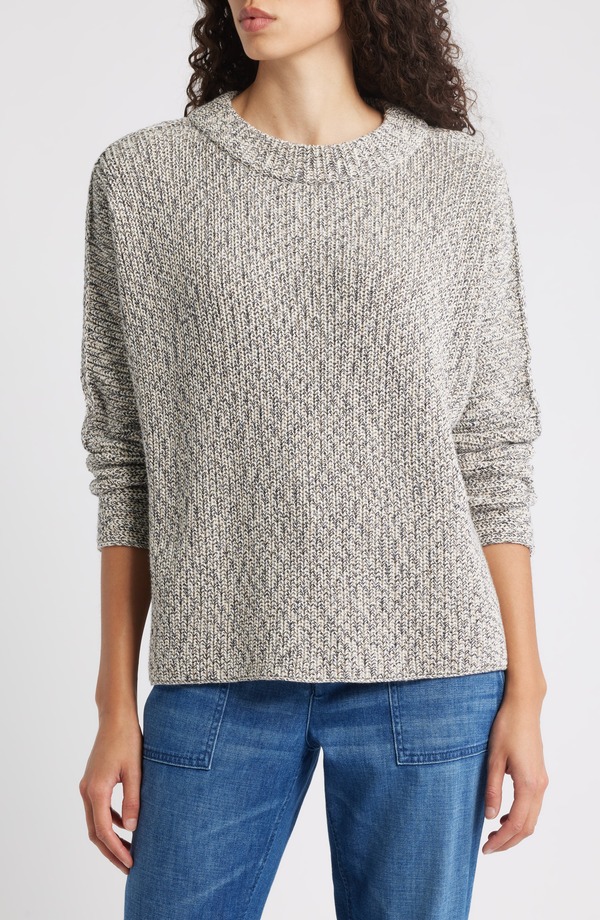 真っ正直 ＆ アイリーン レディース アウター パーカー・スウェット プルオーバー 綿織物 Frank \u0026 Eileen Montecito Cotton Sweater Ivory Camel Navy 象牙色