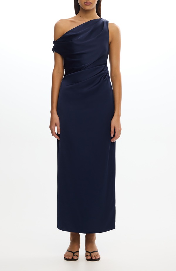 シグニフィキャント・アザー レディース トップス ワンピース プリーツ ワンショルダー サテン Significant Other Alyssa Pleated One-Shoulder Satin Gown Sapphire サファイア
