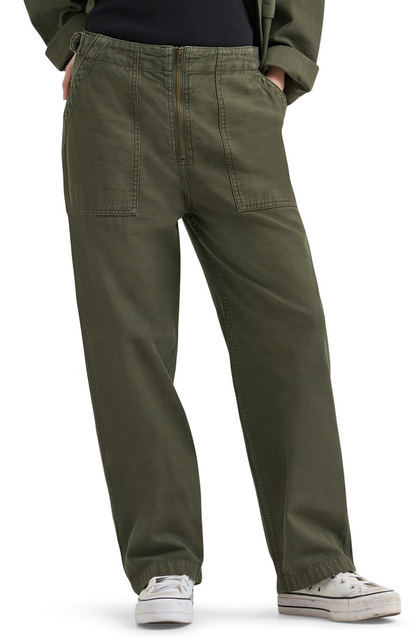ロバート・エドワード・リー レディース ボトムス レギンス ズボン下 Lee Loose Fit Utility Pants Oak Moss
