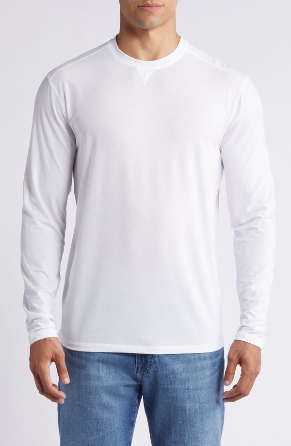ジョニー オー メンズ トップス Tシャツ johnnie-O Course Long Sleeve Performance T-Shirt White ホワイト|ReVida 店
