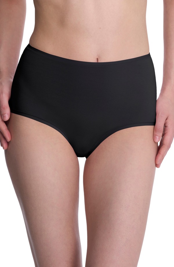 ナトリ レディース アンダーウェア パンツ ハイウエスト コットン Natori Bliss Bare Cotton High Waist Briefs Black ブラック