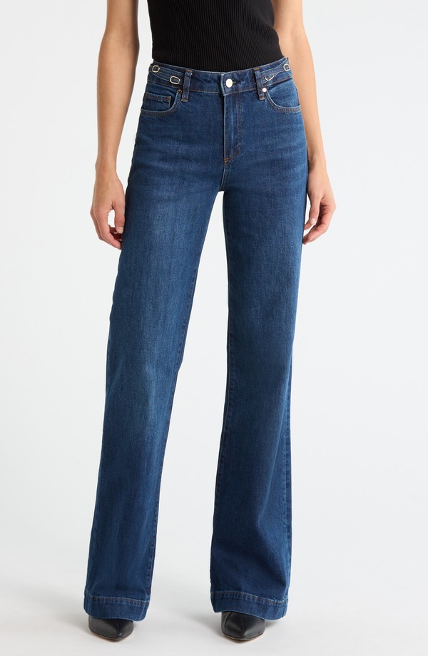 ペイジ レディース ボトムス デニムパンツ ワイドレッグ ジーンズ PAIGE Leenah Waist Buckle Wide Leg Jeans Technique