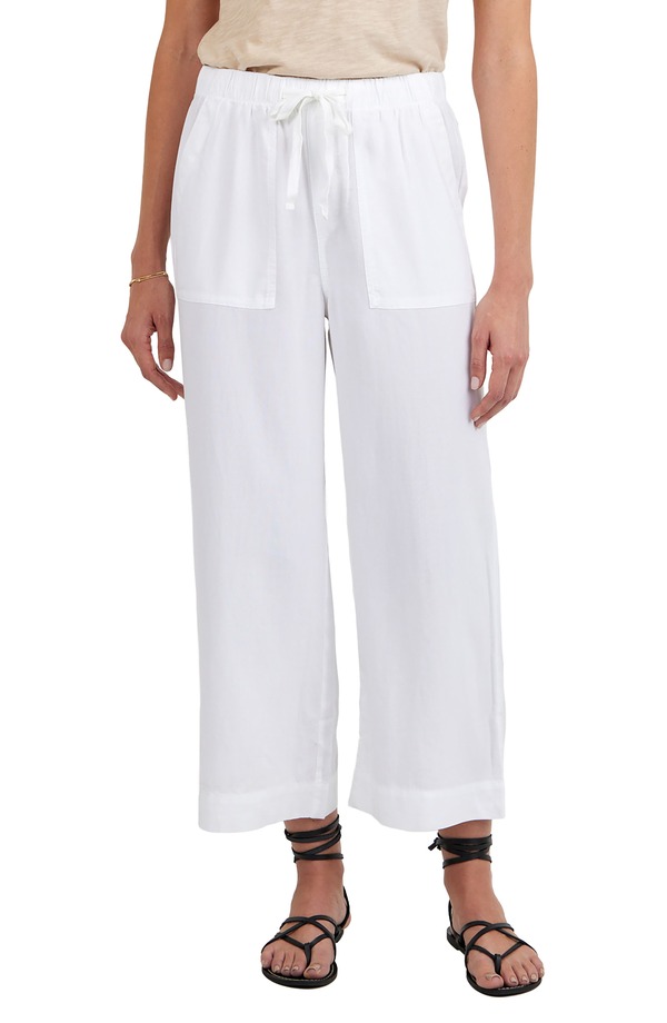 ベラダール レディース ボトムス レギンス ワイドレッグ ズボン下 Bella Dahl Easy Pocket Crop Wide Leg Pants White 白いこと