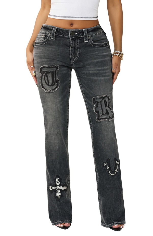 トゥルーレリジョン レディース シューズ ブーツ・レインブーツカット ジーンズ True Religion Becca Bootcut Jeans Lush Glow