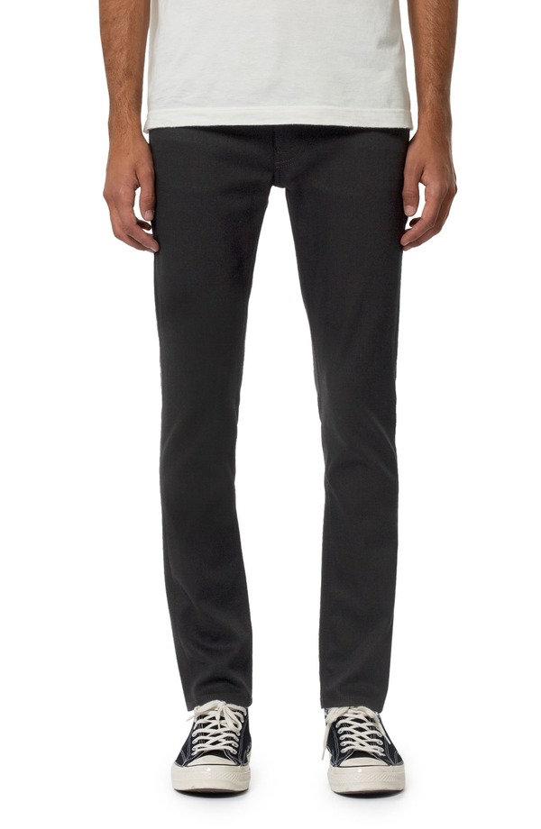 ヌーディージーンズ メンズ ボトムス デニムパンツ スリムフィット Nudie Jeans Lean Dean Slim Fit Jeans Dry Everblack