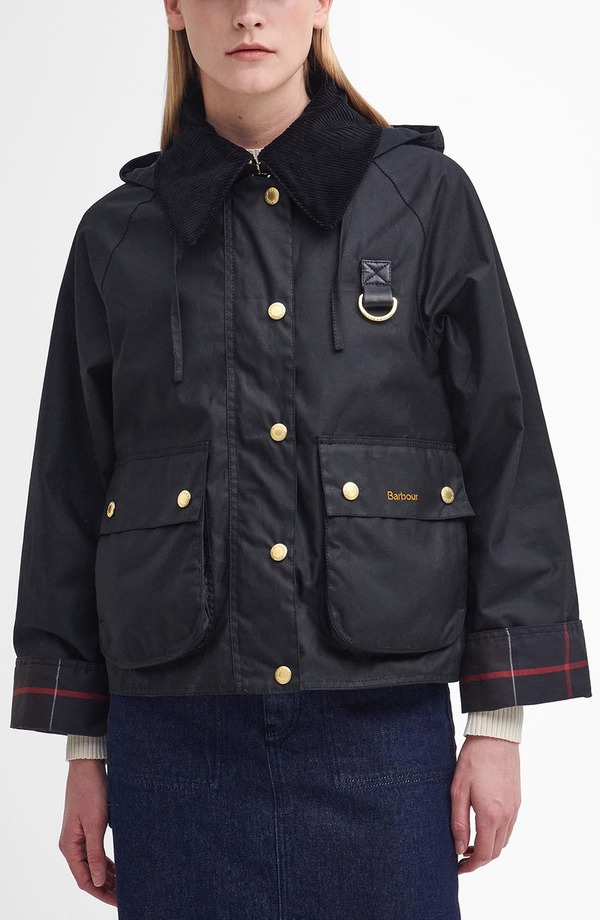 バブアー レディース アウター ジャケット・ブルゾン コットン Barboureighton Waxed Cotton Jacket Black/Classic ブラック 59,290円