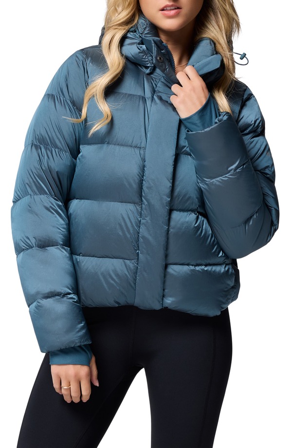コロンビア レディース アウター ジャケット・ブルゾン フーデッドジャケット Columbiamaze Puff Hooded Jacket Everblue High Shine