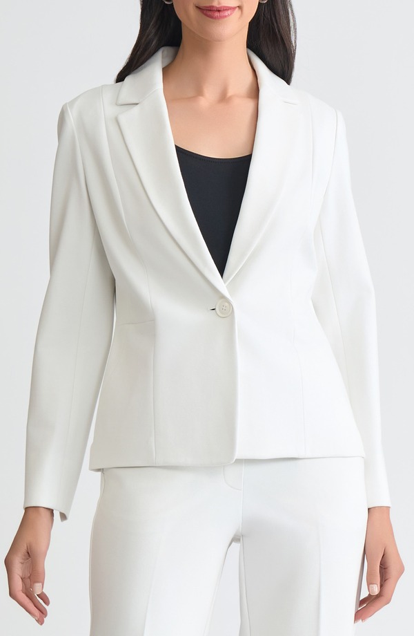 カスパール レディース アウター ジャケット・ブルゾン ブレザー KASPER Waist Seam Blazer Vanilla Ice