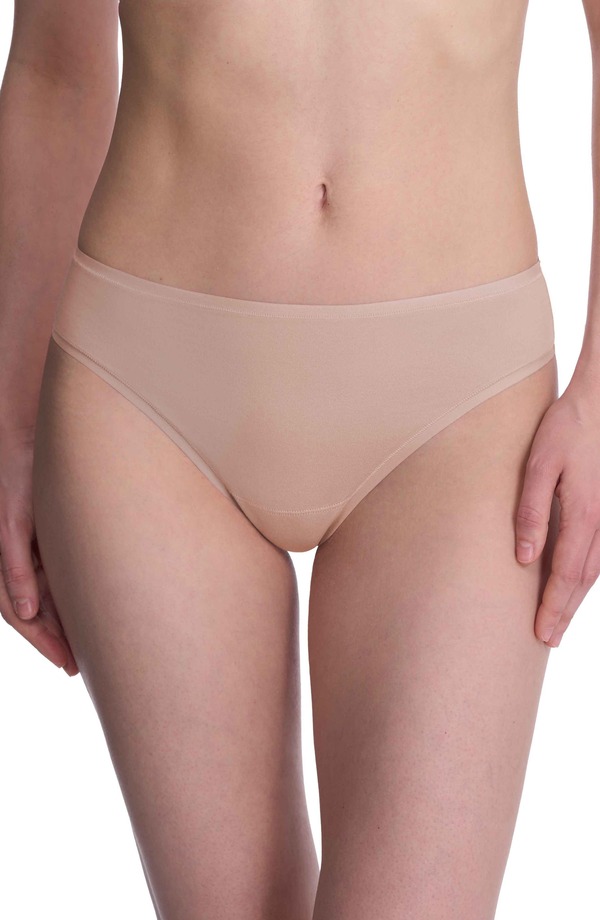 ナトリ レディース アンダー御召しもの ズボン下 綿織物 Natori Bliss Bare Stretch Cotton Thong Cafe