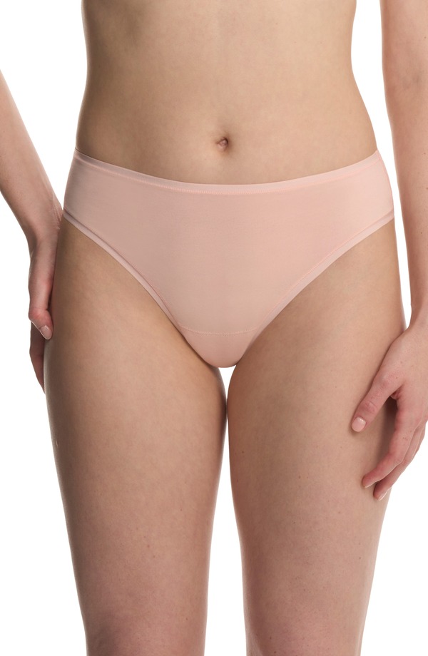 ナトリ レディース アンダー御召しもの ズボン下 綿織物 Natori Bliss Bare Stretch Cotton Thong Peach Whip 桃