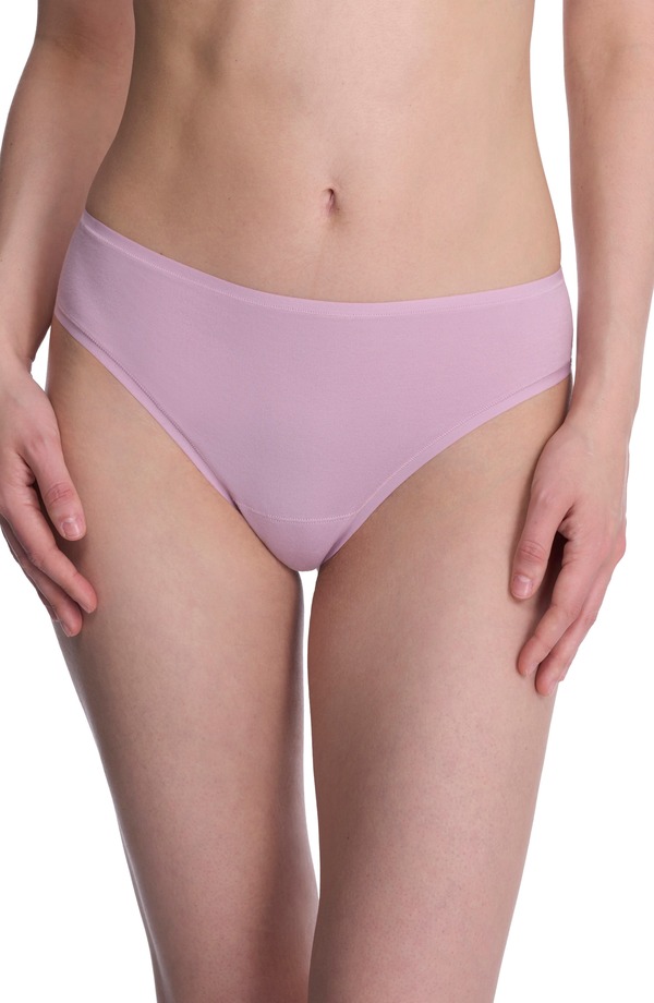 ナトリ レディース アンダー御召しもの ズボン下 綿織物 Natori Bliss Bare Stretch Cotton Thong Rose Mist