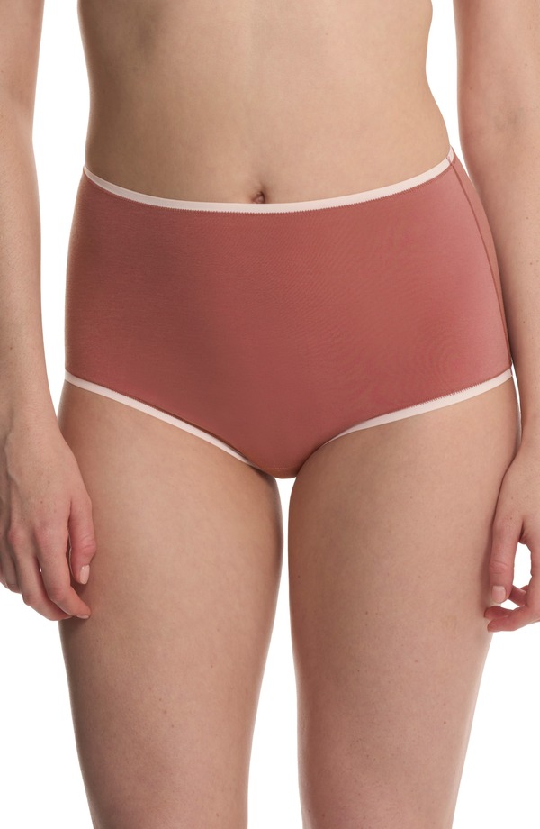 ナトリ レディース アンダーウェア パンツ ハイウエスト コットン Natori Bliss Bare Cotton High Waist Briefs Nostalgia Rose/ Peach Whip ピーチ