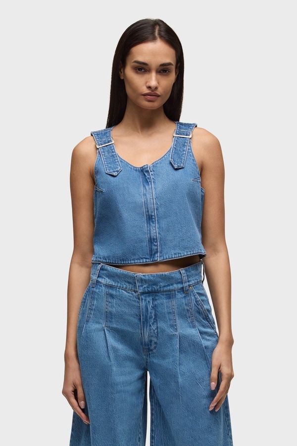 ハドソンジーンズ レディース トップス シャツ ベスト Hudson Jeans buckle vest Elm